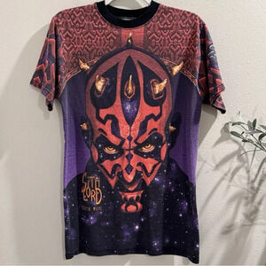 Vintage Star Wars Darth Maul All Over Print Lee Sport Mens Youth XL VTG USA AOP